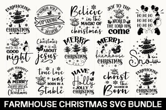Download Farmhouse Christmas SVG Bundle - Farmhouse christmas svg Collection