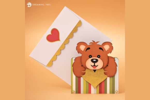 Download Teddy Gift Card Holder SVG - Card Collection