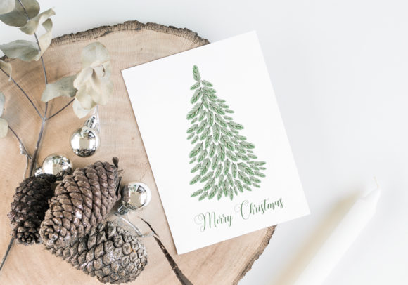 Download Printable Christmas Card, Merry X-Mas - Card Collection