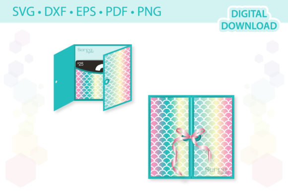 Download Gate-fold Gift Card Holder Template - Card Collection