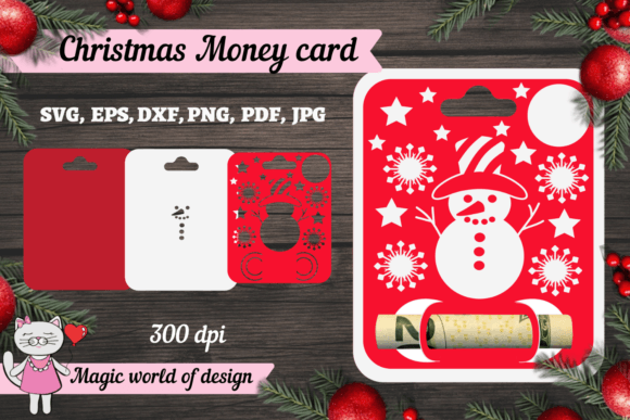 Download Snowman Christmas Money Card Svg - Card Collection