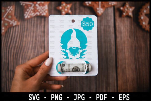 Download Christmas Money Card Holder SVG - Card Collection
