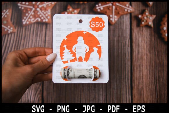 Download Christmas Money Card Holder SVG - Card Collection
