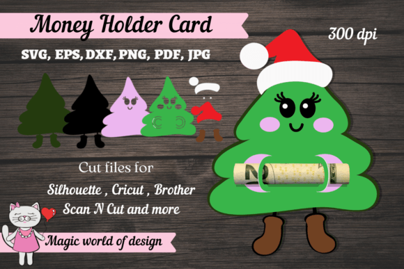 Download Christmas Tree Money Card Svg, 3d Paper - Card Collection