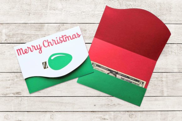 Download Christmas Money Holder Card SVG - Card Collection