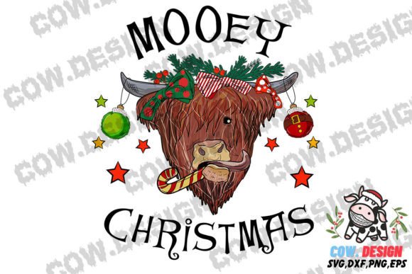 Download Retro Mooey Christmas Highland Cow SVG - Christmas highland cow svg Collection