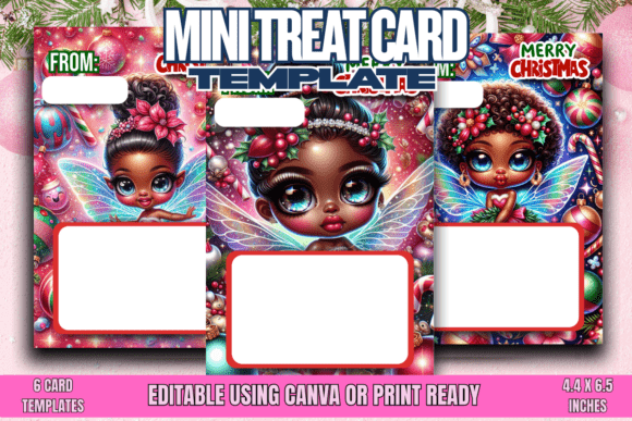 Download Christmas Fairy Mini Treat Cards - Card Collection