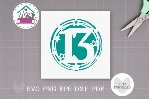 Download 13th Birthday Card SVG Papercut Template - Card Collection