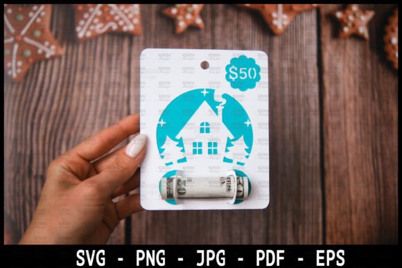 Download Christmas Money Card Holder SVG - Card Collection