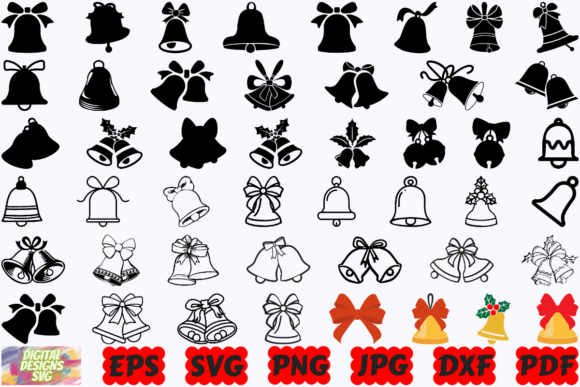 Download Christmas Bells SVG | Jingle Bells SVG - Bells Collection