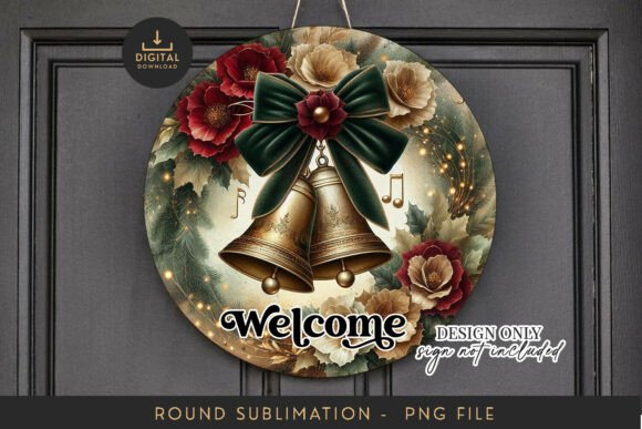 Download Christmas Bells Sublimation PNG - Round - Premium Resources
