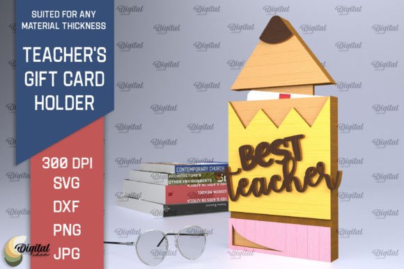 Download Teachers Gift Card Holder Laser Cut SVG - Card Collection