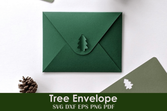 Download Christmas Tree Envelope and Cards - Card Collection