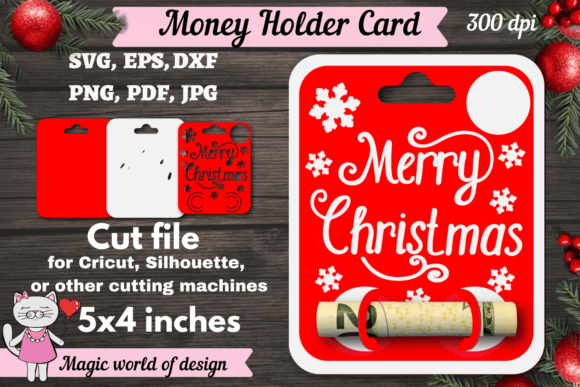 Download Christmas Money Holder Card SVG - Card Collection