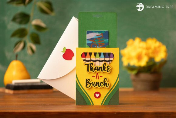 Download Crayons &amp; Kudos Gift Card Holder SVG - Card Collection