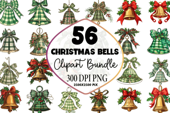 Download Christmas Bells Clipart PNG Bundle - Bells Collection