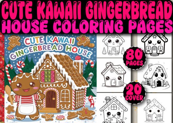 Download 80 COZY GINGERBREAD HOUSE COLORING PAGES - Premium Resources
