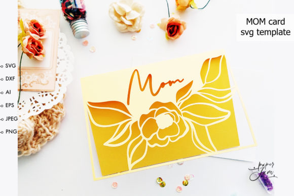 Download Mother's Day Card Svg Papercut Template - Card Collection
