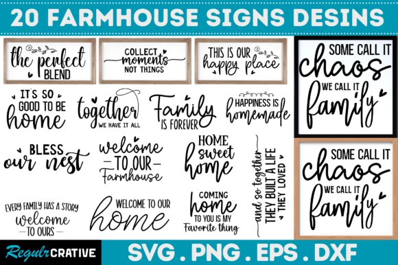 Download Farmhouse Sign SVG Bundle - Farmhouse sign Collection